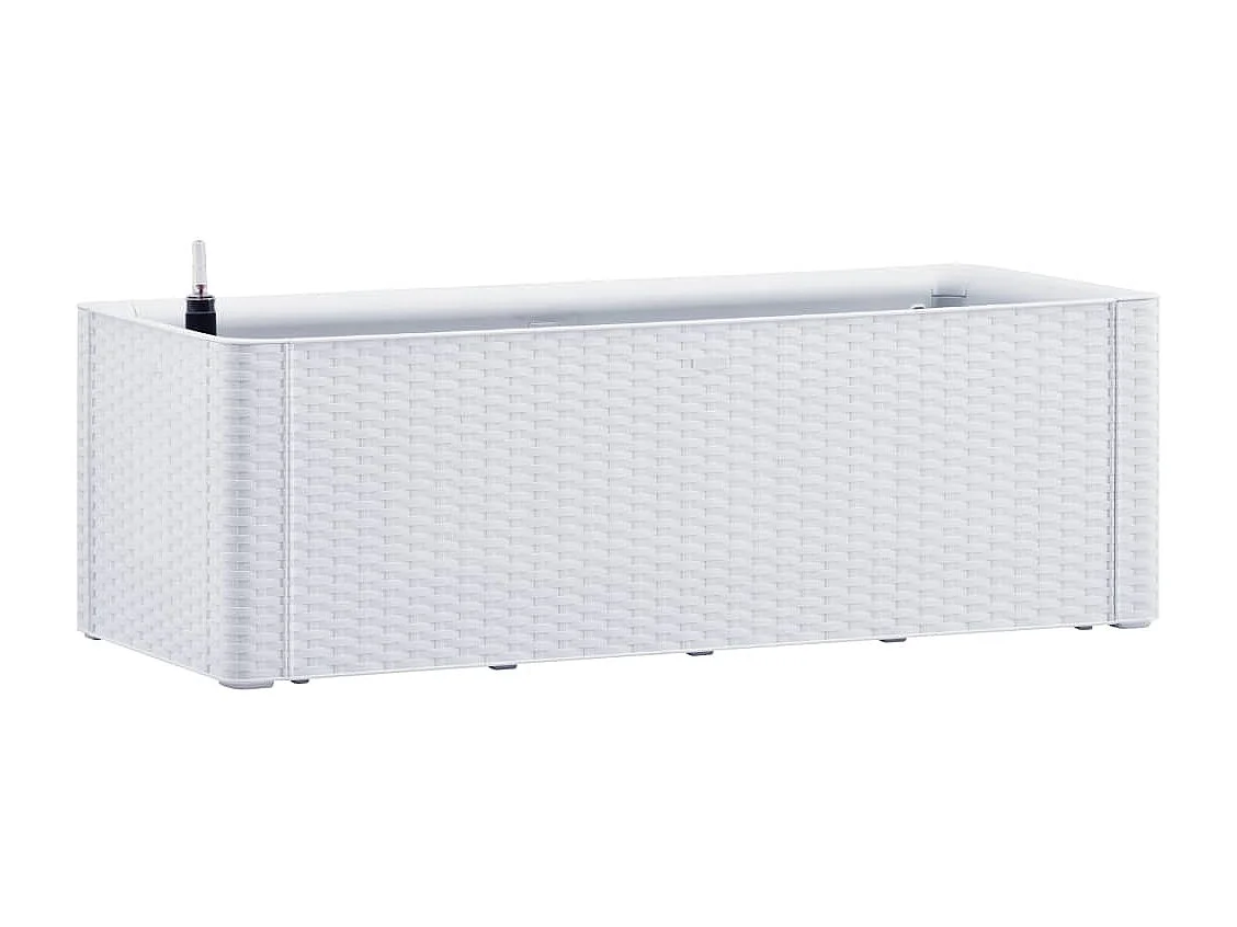 Jardinière lit surélevé plantes blanche 100 x 43 x 33 cm 02_0001202