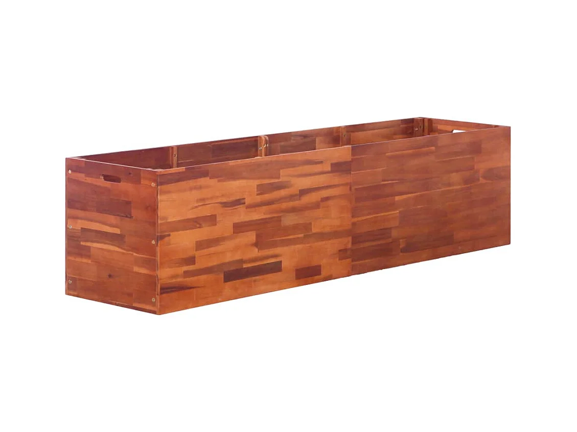 Jardinière lit surélevé plantes bois marron 200 x 50 x 50 cm 02_0001188