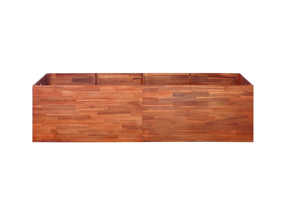 Jardinière lit surélevé plantes bois marron 200 x 50 x 50 cm 02_0001188