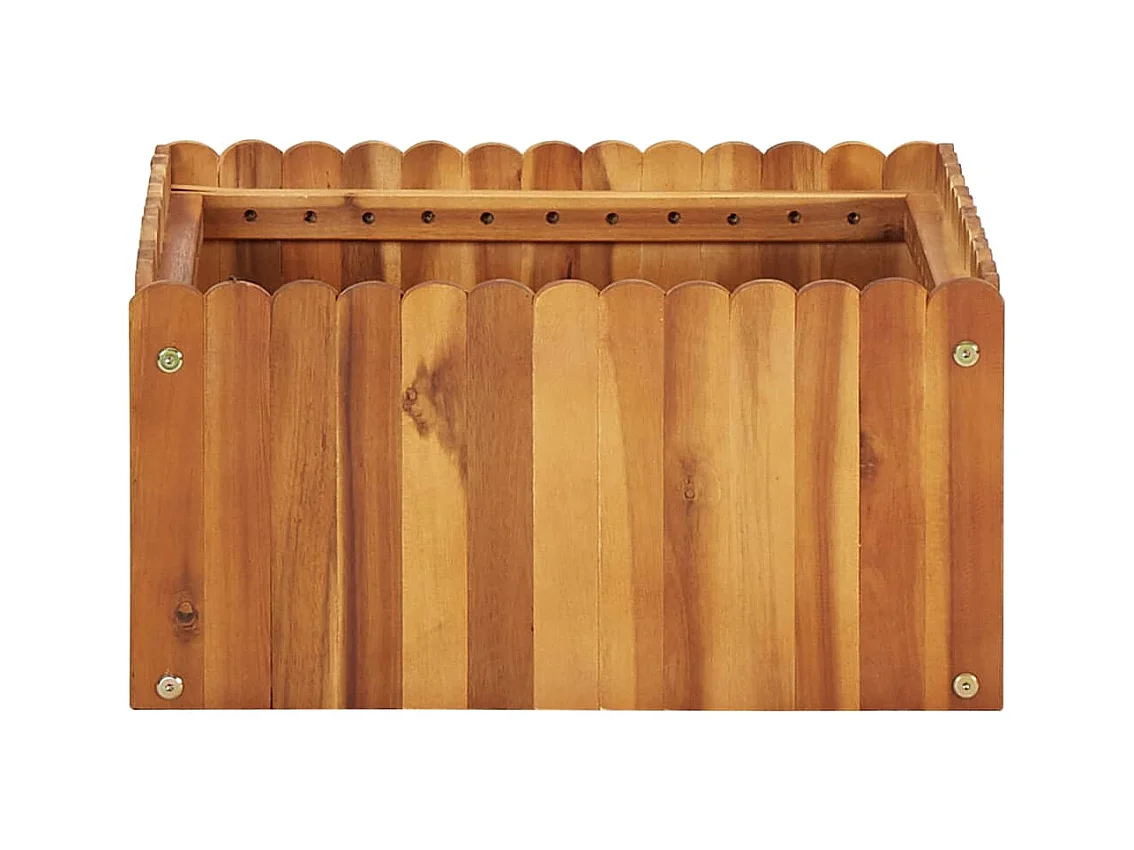 Jardinière lit surélevé plantes bois marron 50 x 50 x 25 cm 02_0001070