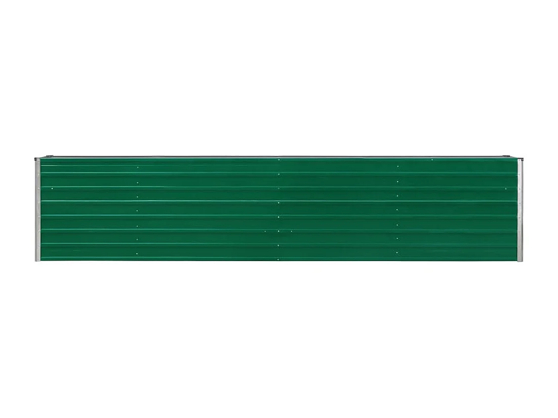 Macetero elevado plantas flores jardín acero galvanizado 320 x 40 x 45 cm verde 02_0001110