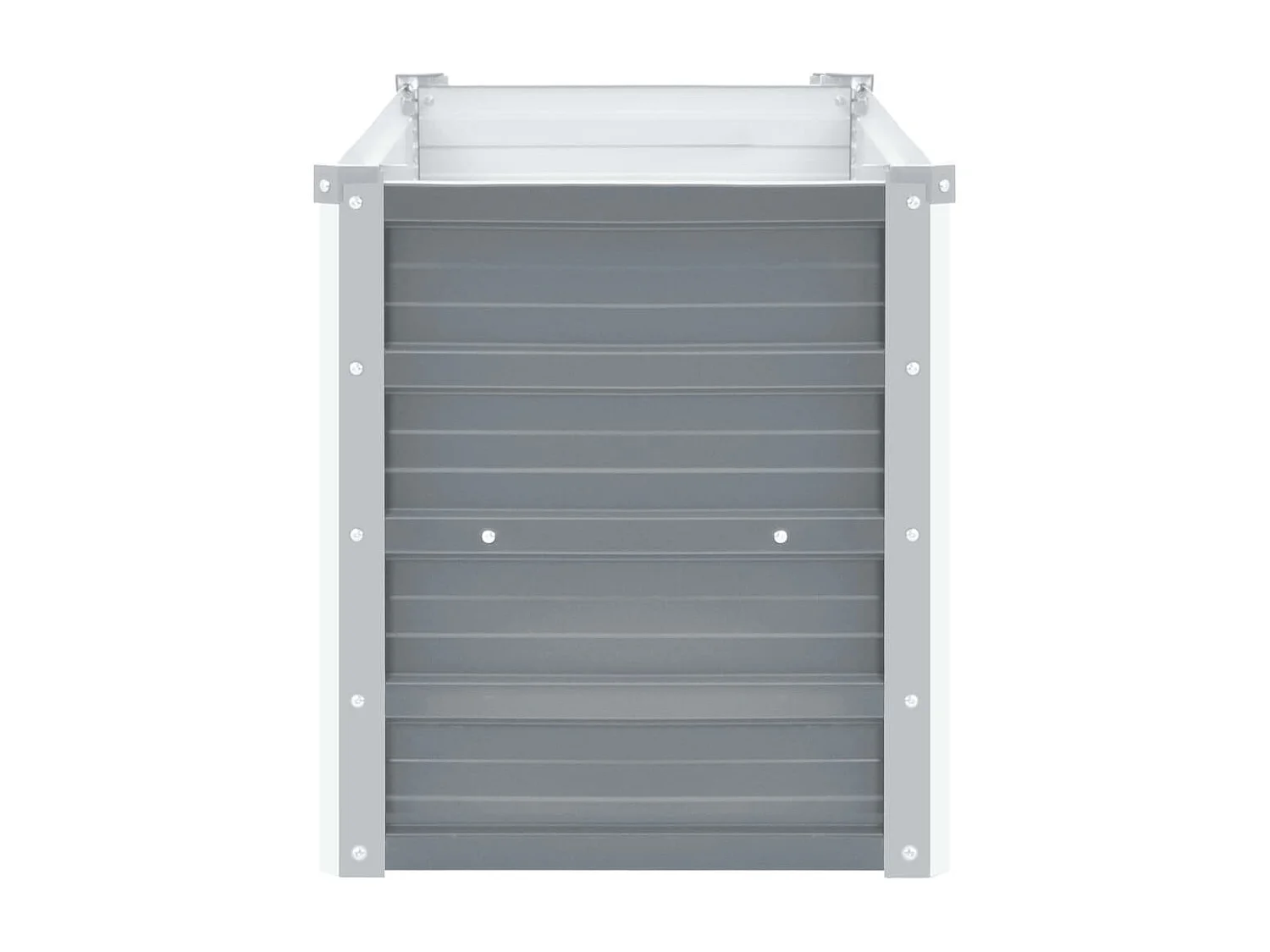 Jardinière lit surélevé plantes grise 160 x 40 x 45 cm 02_0001091