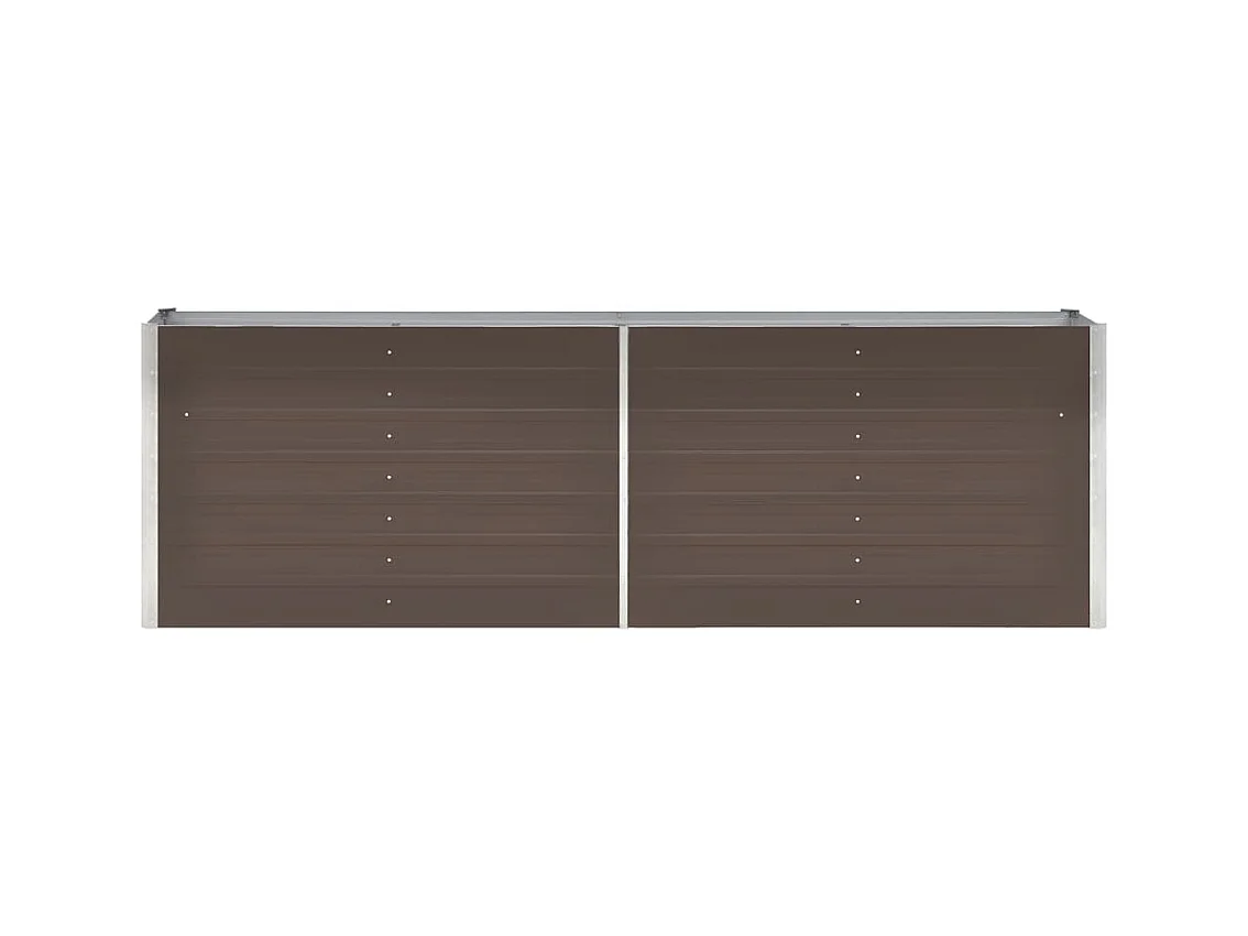 Jardinière lit surélevé plantes marron 240 x 40 x 77 cm 02_0001101