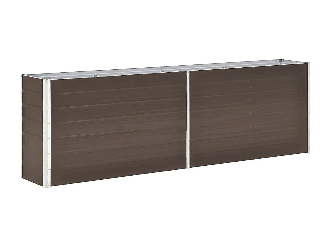 Jardinière lit surélevé plantes marron 240 x 40 x 77 cm 02_0001101
