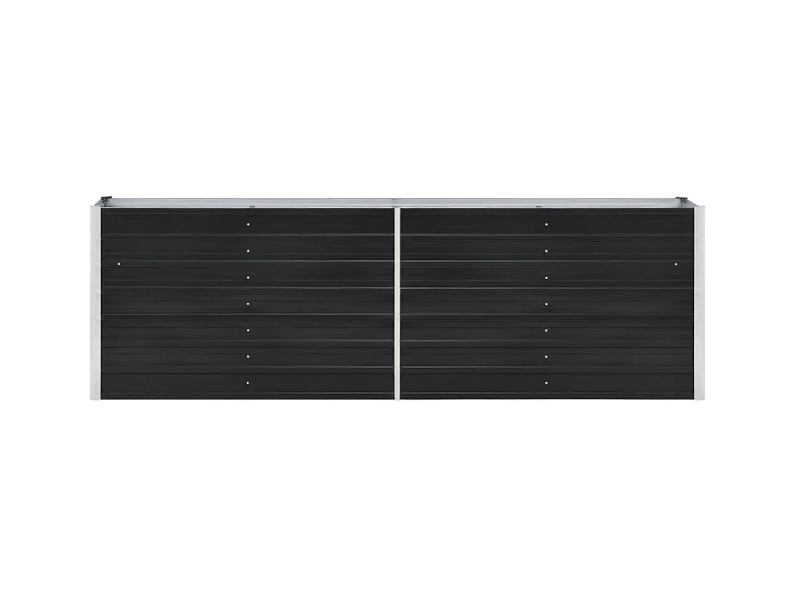 Macetero elevado plantas flores jardín acero galvanizado 240 cm antracita 02_0001099