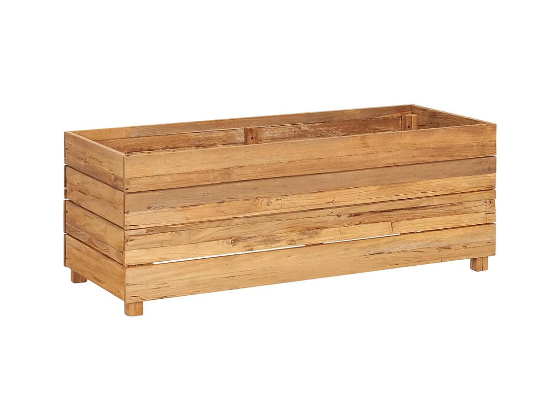 Lit surélevé jardinière 100 marron 100 x 40 x 38 cm 02_0000895