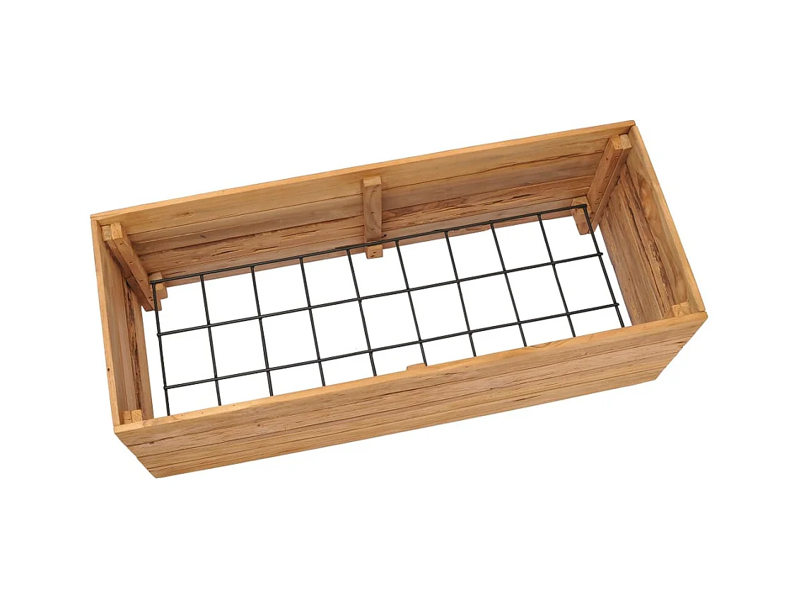 Lit surélevé jardinière 100 marron 100 x 40 x 38 cm 02_0000895