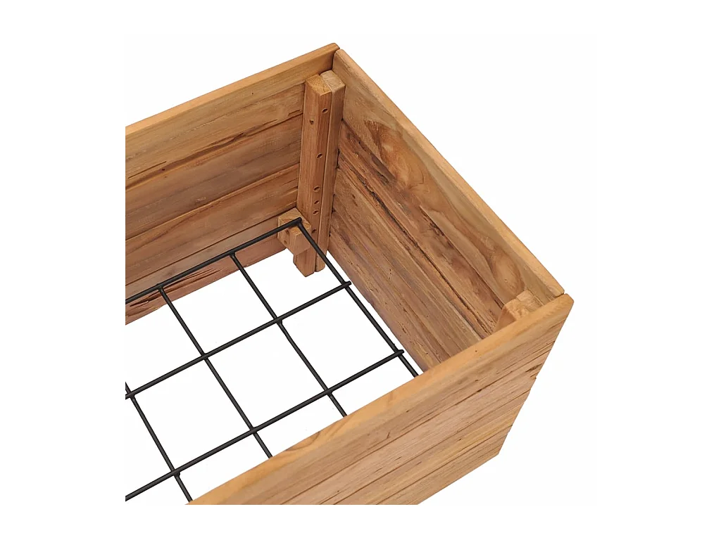 Lit surélevé jardinière 100 marron 100 x 40 x 38 cm 02_0000895