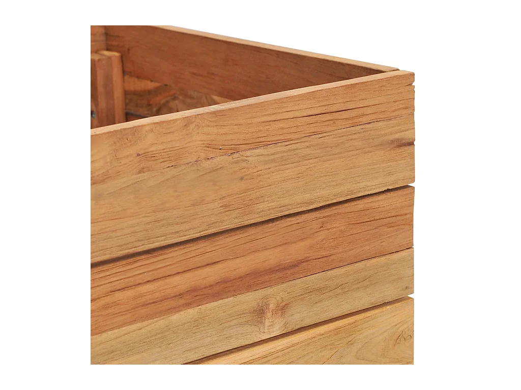 Lit surélevé jardinière 100 marron 100 x 40 x 38 cm 02_0000895