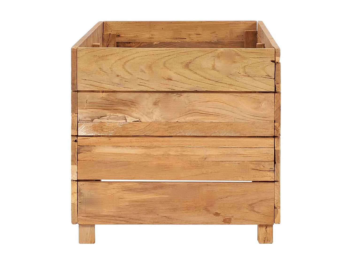 Lit surélevé jardinière 100 marron 100 x 40 x 38 cm 02_0000895