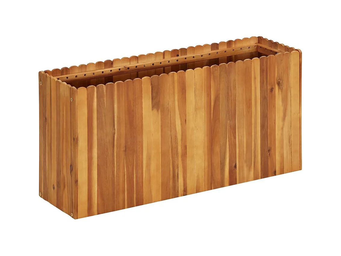Jardinière lit surélevé plantes bois marron 100 x 30 x 50 cm 02_0000975