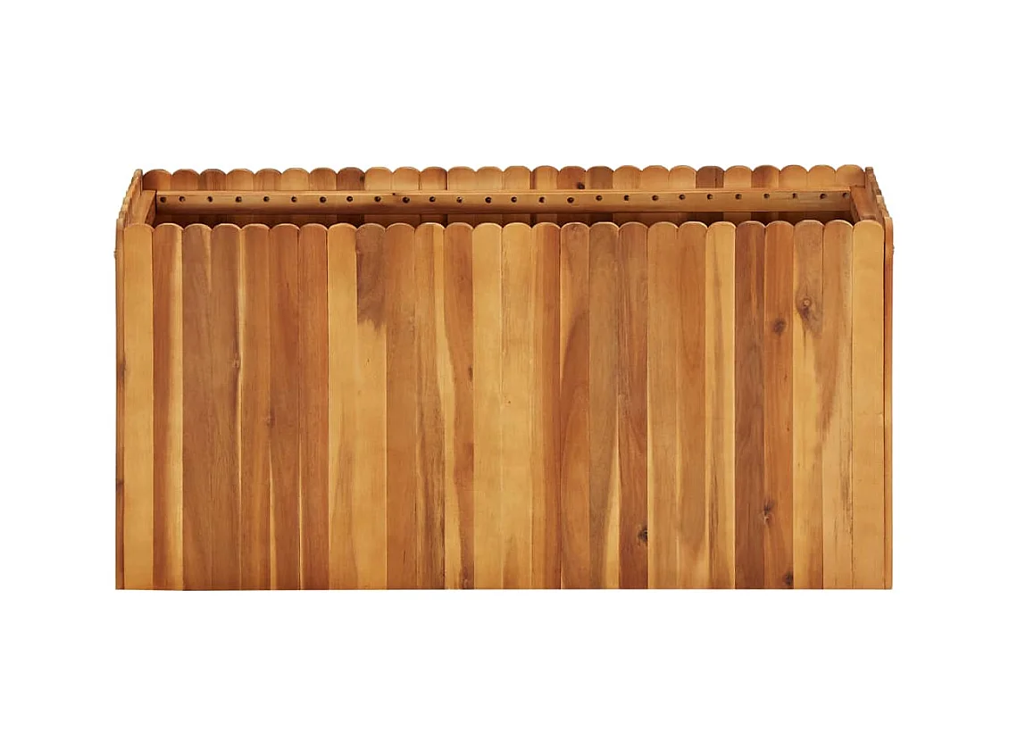 Jardinière lit surélevé plantes bois marron 100 x 30 x 50 cm 02_0000975