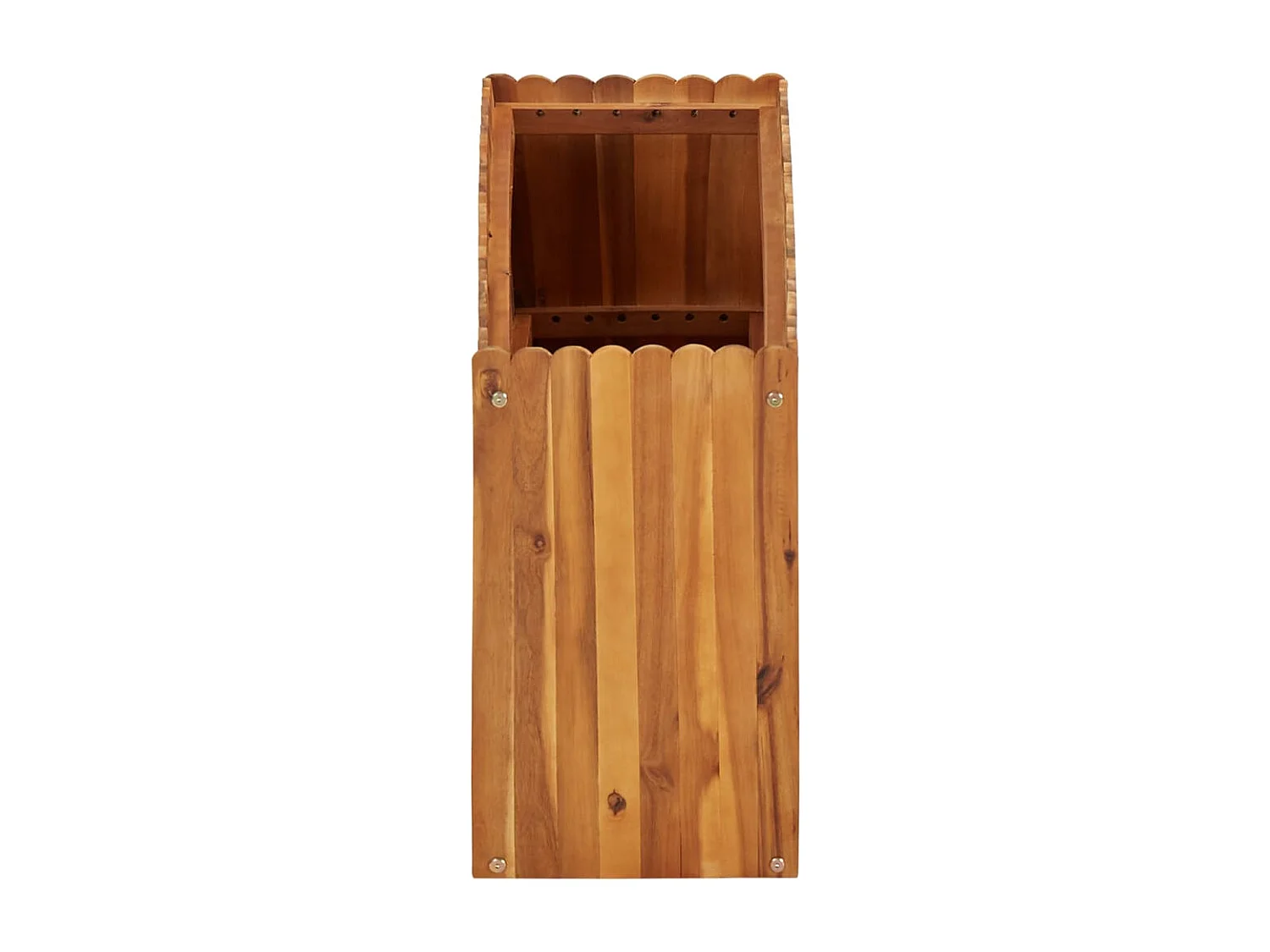Jardinera elevada para plantas y flores jardín 100 x 30 x 50 cm madera maciza de acacia 02_0000975