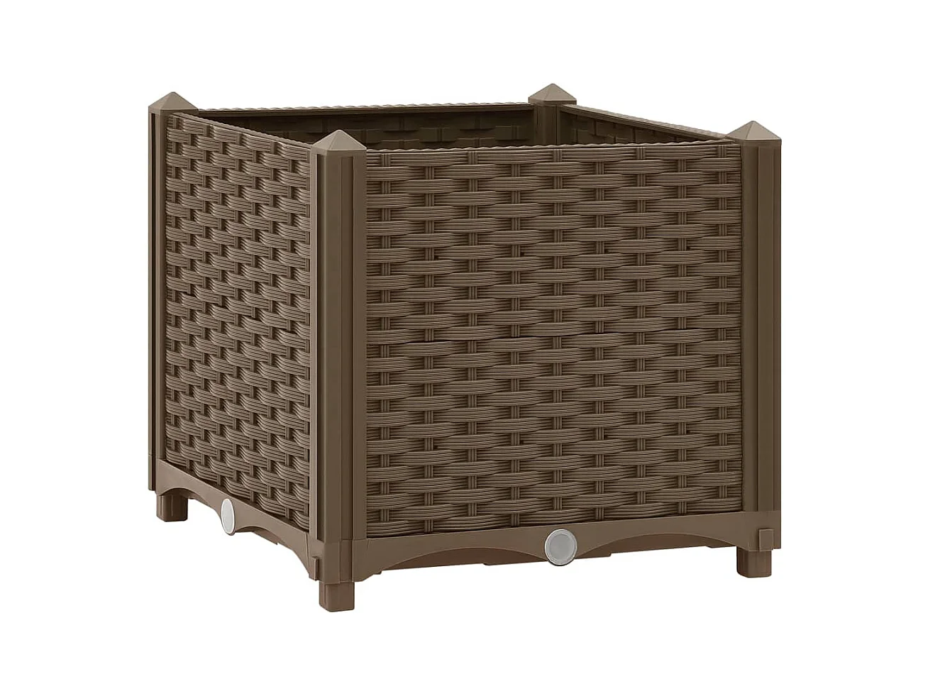 Jardinière lit surélevé plantes marron 40 x 40 x 38 cm 02_0000929