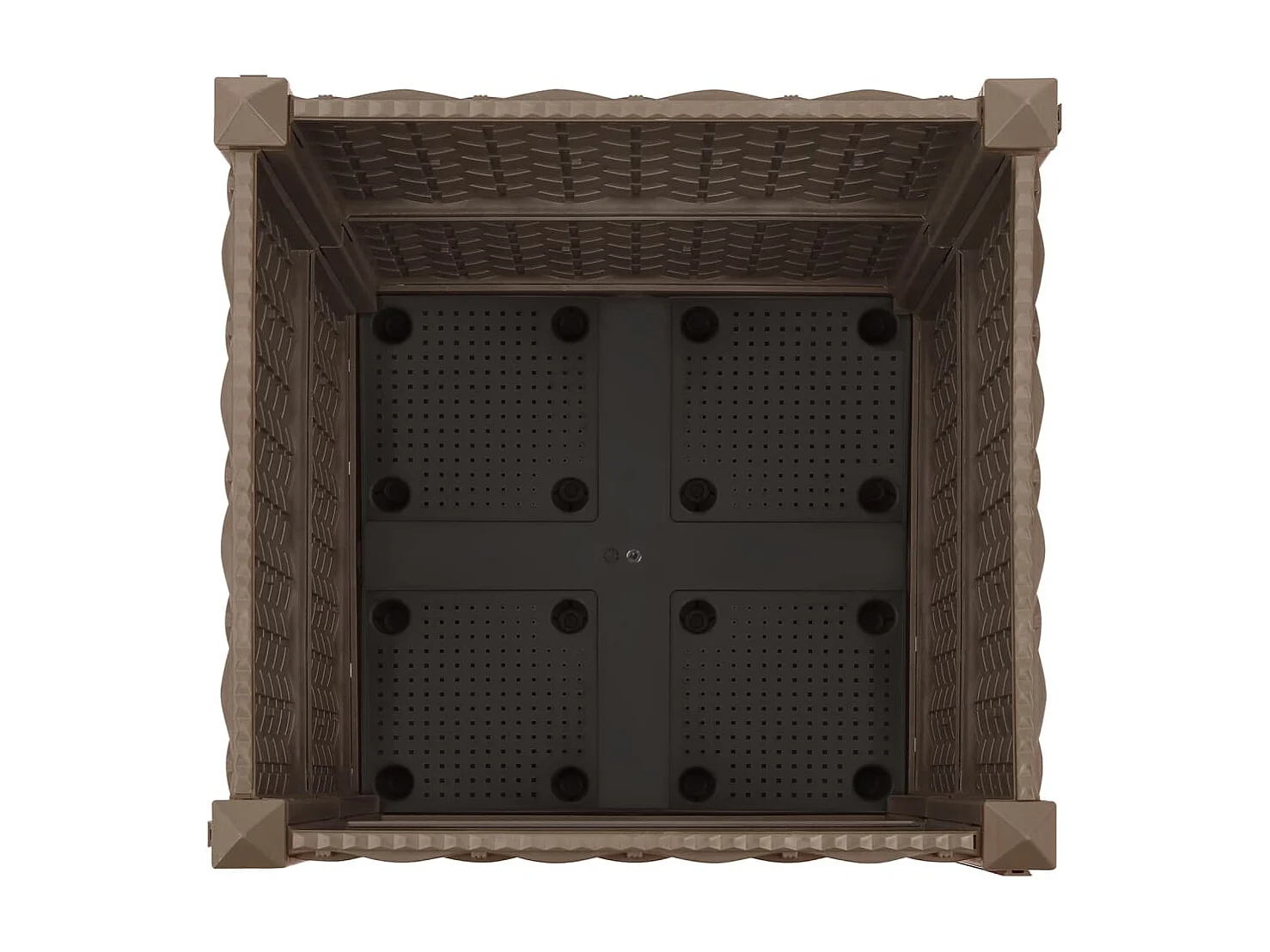 Jardinière lit surélevé plantes marron 40 x 40 x 38 cm 02_0000929