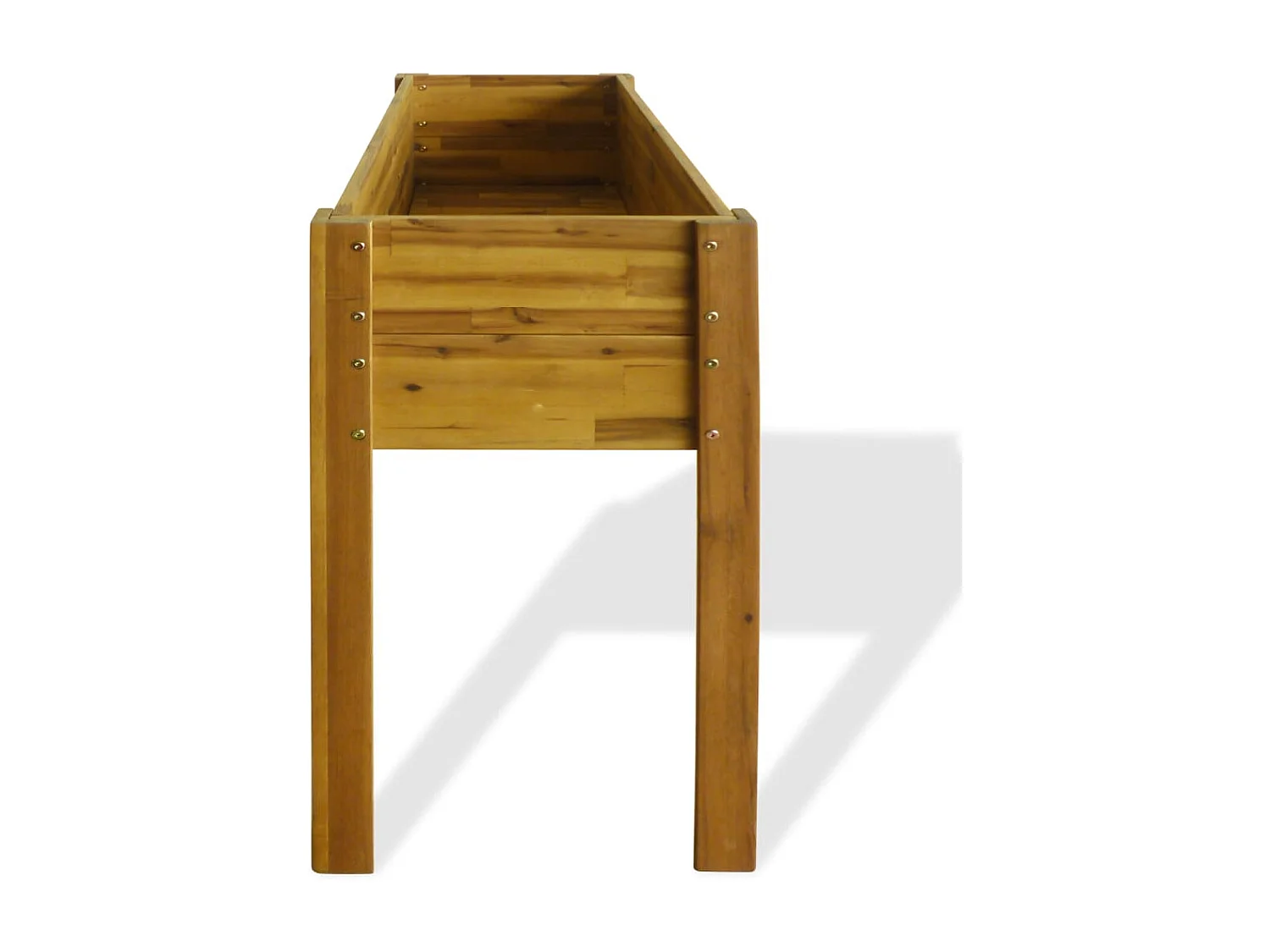 Fioriera aiuola rialzata piante fiori giardino legno massello 84 cm acacia 02_0001195