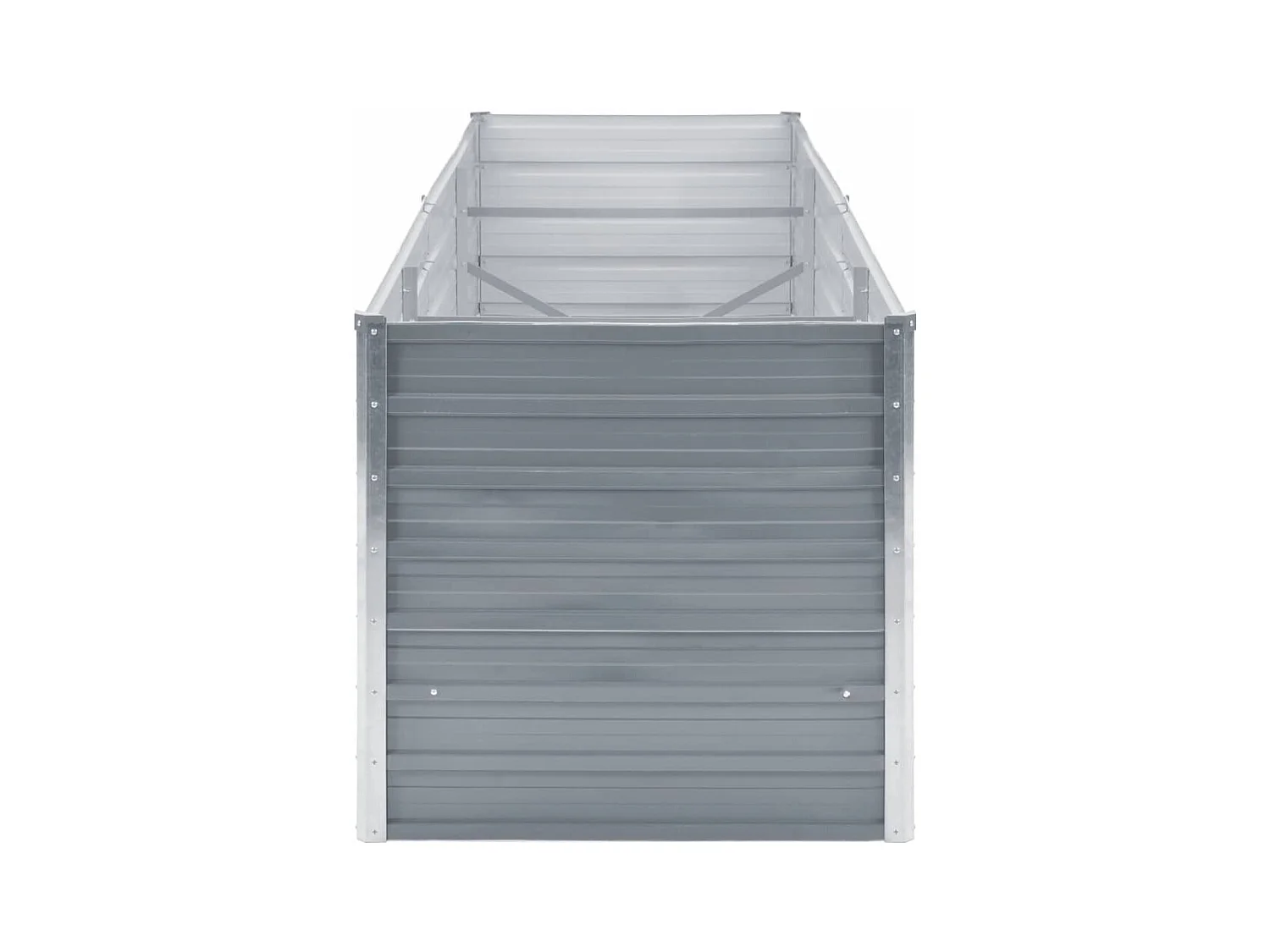 Jardinière lit surélevé plantes grise 240 x 80 x 77 cm 02_0001105