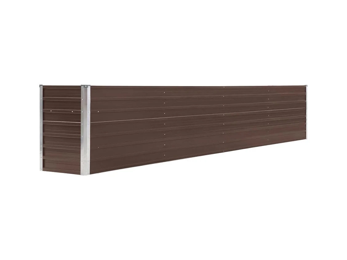Jardinière lit surélevé plantes marron 320 x 40 x 45 cm 02_0001109