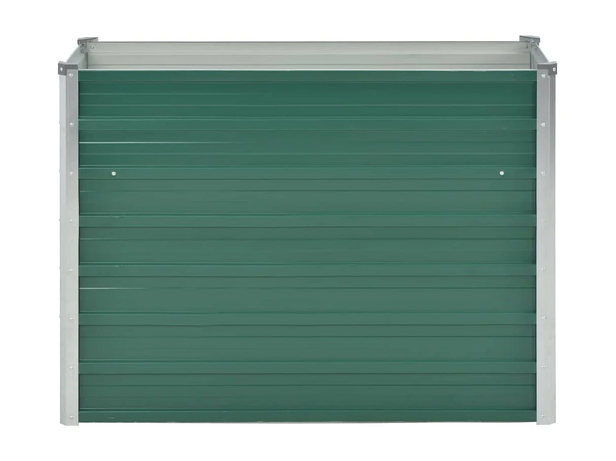 Macetero elevado plantas flores jardín acero galvanizado 100 x 40 x 77 cm verde 02_0001088