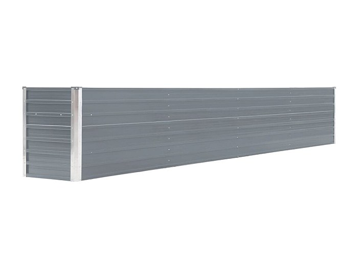 Fioriera Rialzata Tidyard In Metallo - 447x140x68 Cm, Argento, Per Orto