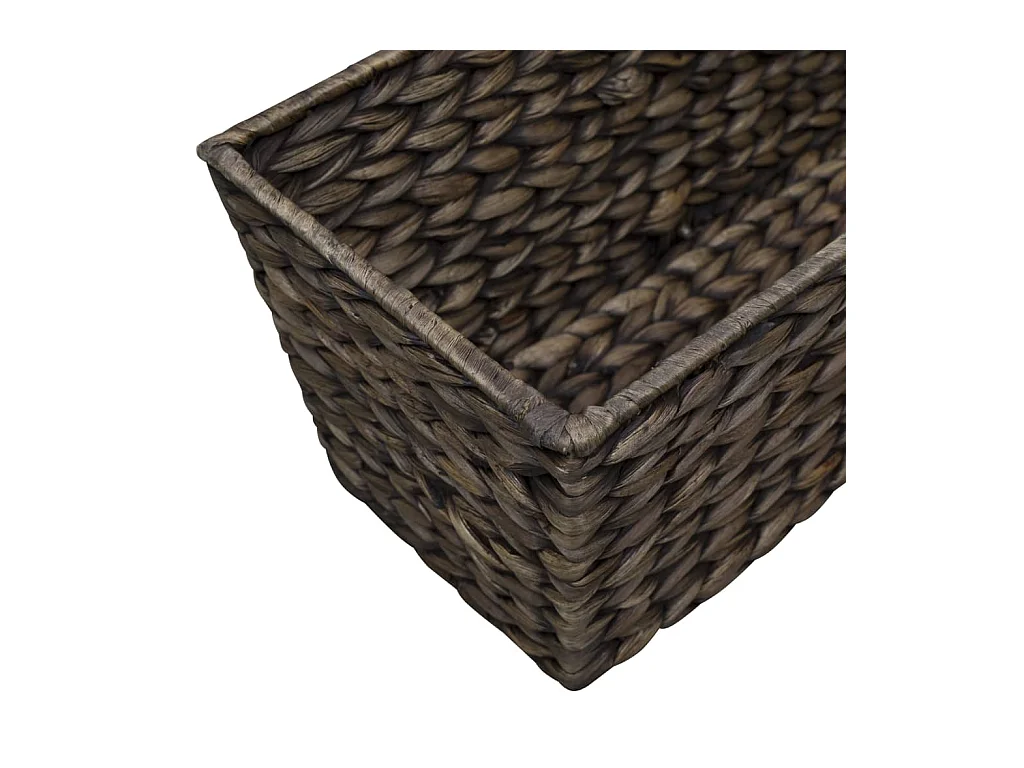 Set di 2 fioriere in giacinto d'acqua 39 cm marrone scuro 02_0000883