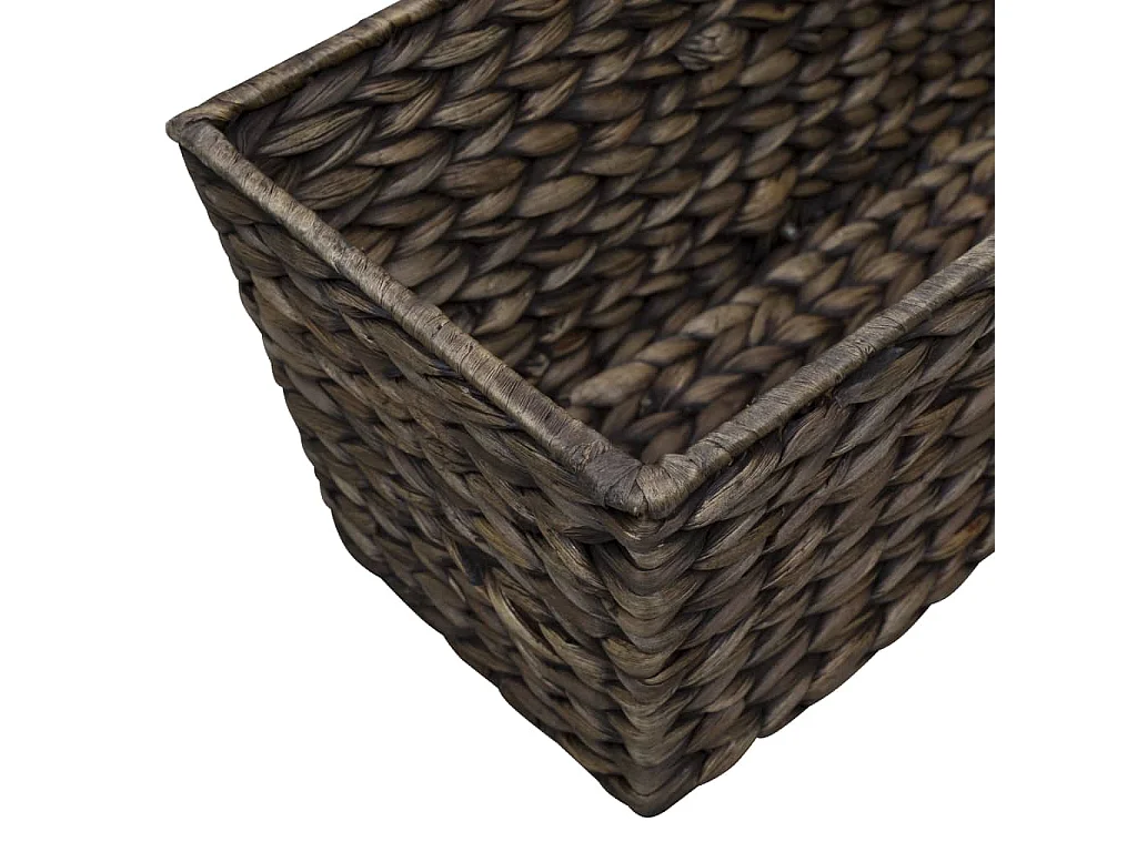 Set di 2 fioriere in giacinto d'acqua 39 cm marrone scuro 02_0000883