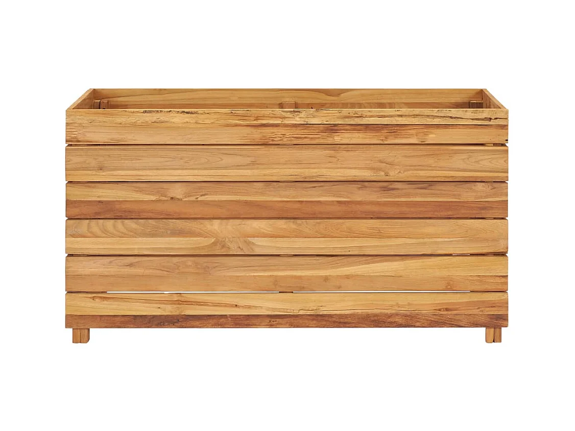 Lit surélevé jardinière 100 marron 100 x 40 x 55 cm 02_0000896