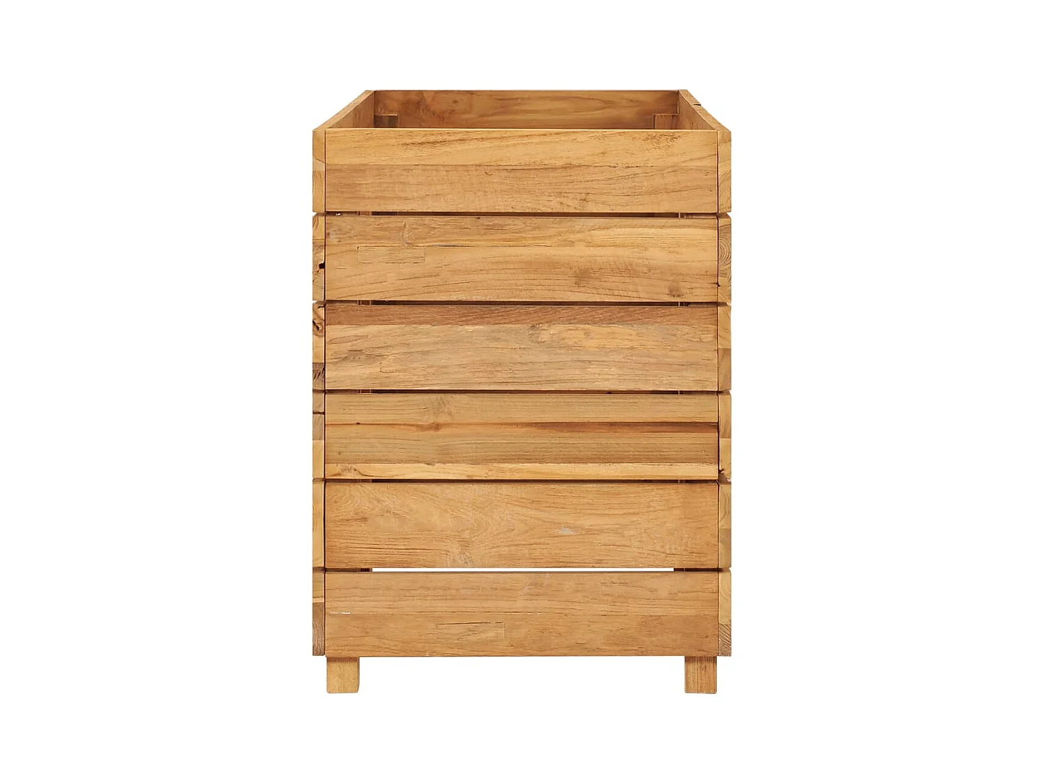 Lit surélevé jardinière 100 marron 100 x 40 x 55 cm 02_0000896