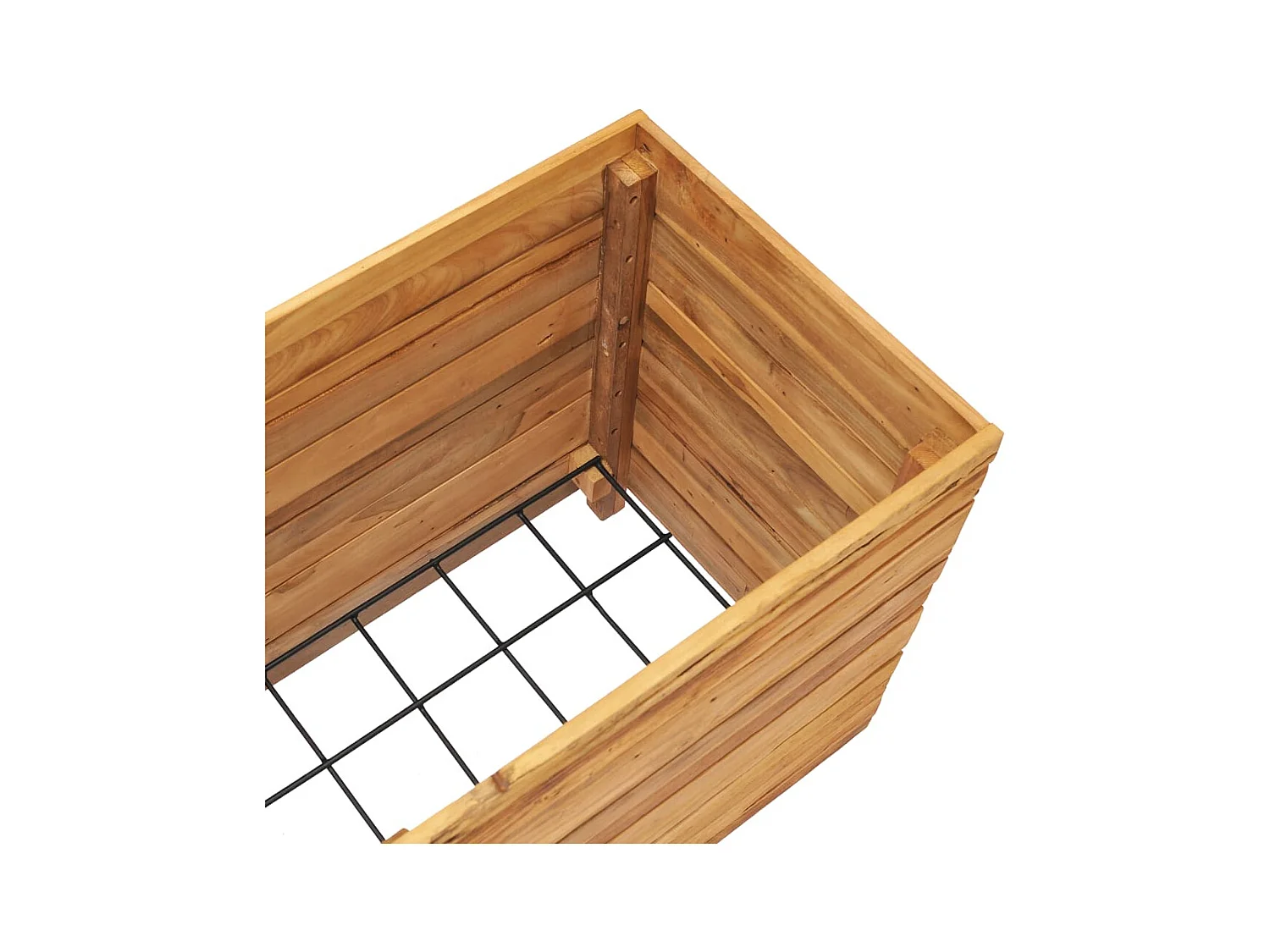 Lit surélevé jardinière 100 marron 100 x 40 x 55 cm 02_0000896