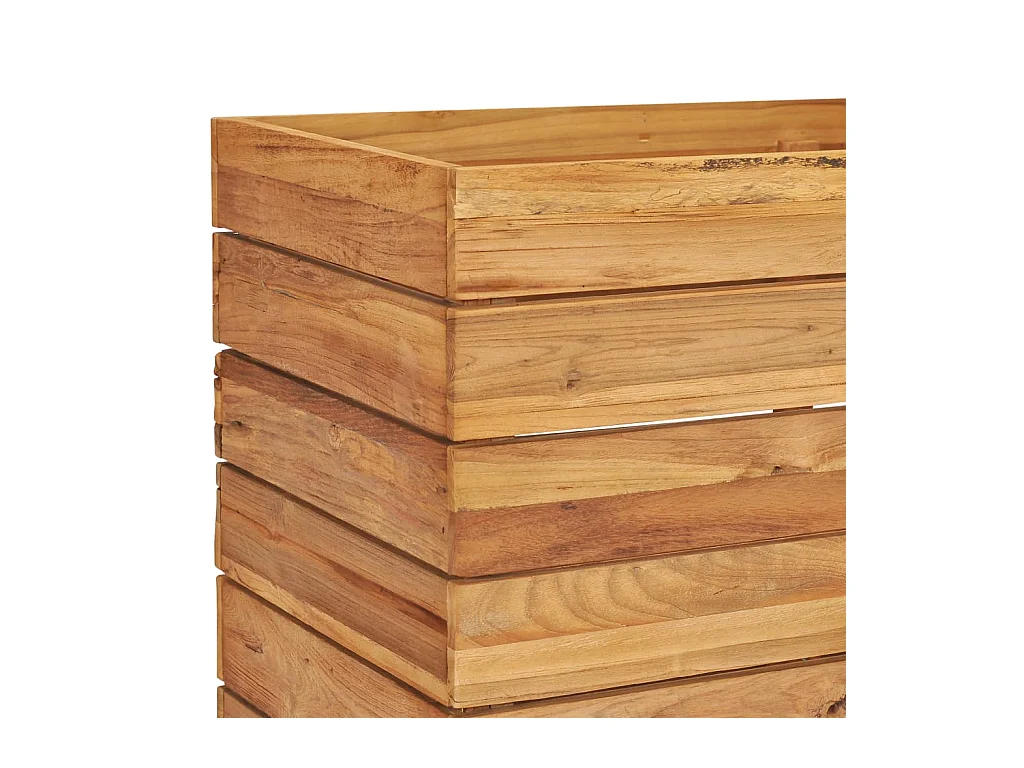 Lit surélevé jardinière 100 marron 100 x 40 x 55 cm 02_0000896