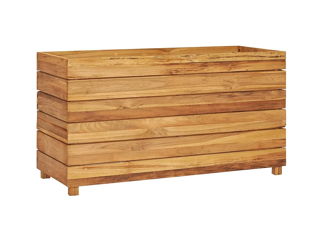 Lit surélevé jardinière 100 marron 100 x 40 x 55 cm 02_0000896