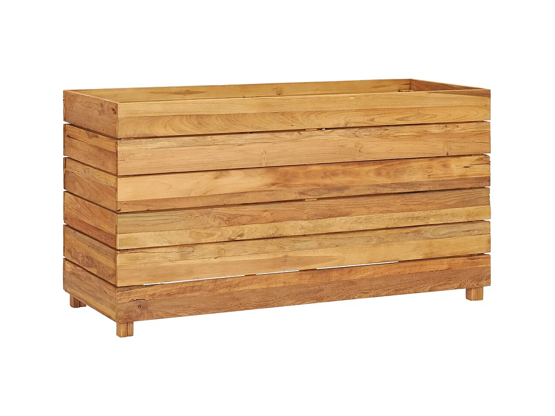 Lit surélevé jardinière 100 marron 100 x 40 x 55 cm 02_0000896