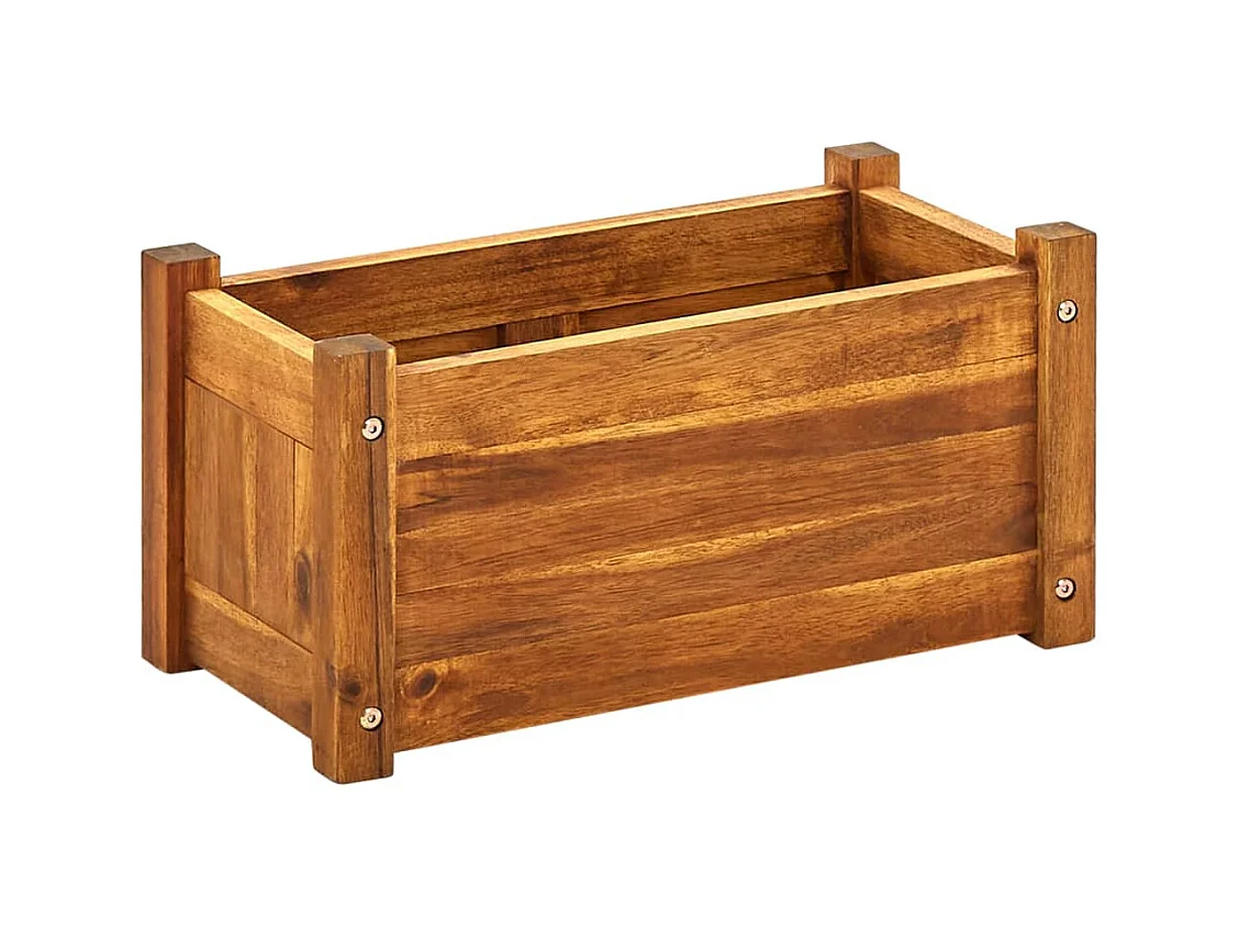 Jardinière lit surélevé plantes bois marron 50 x 25 x 25 cm 02_0001189