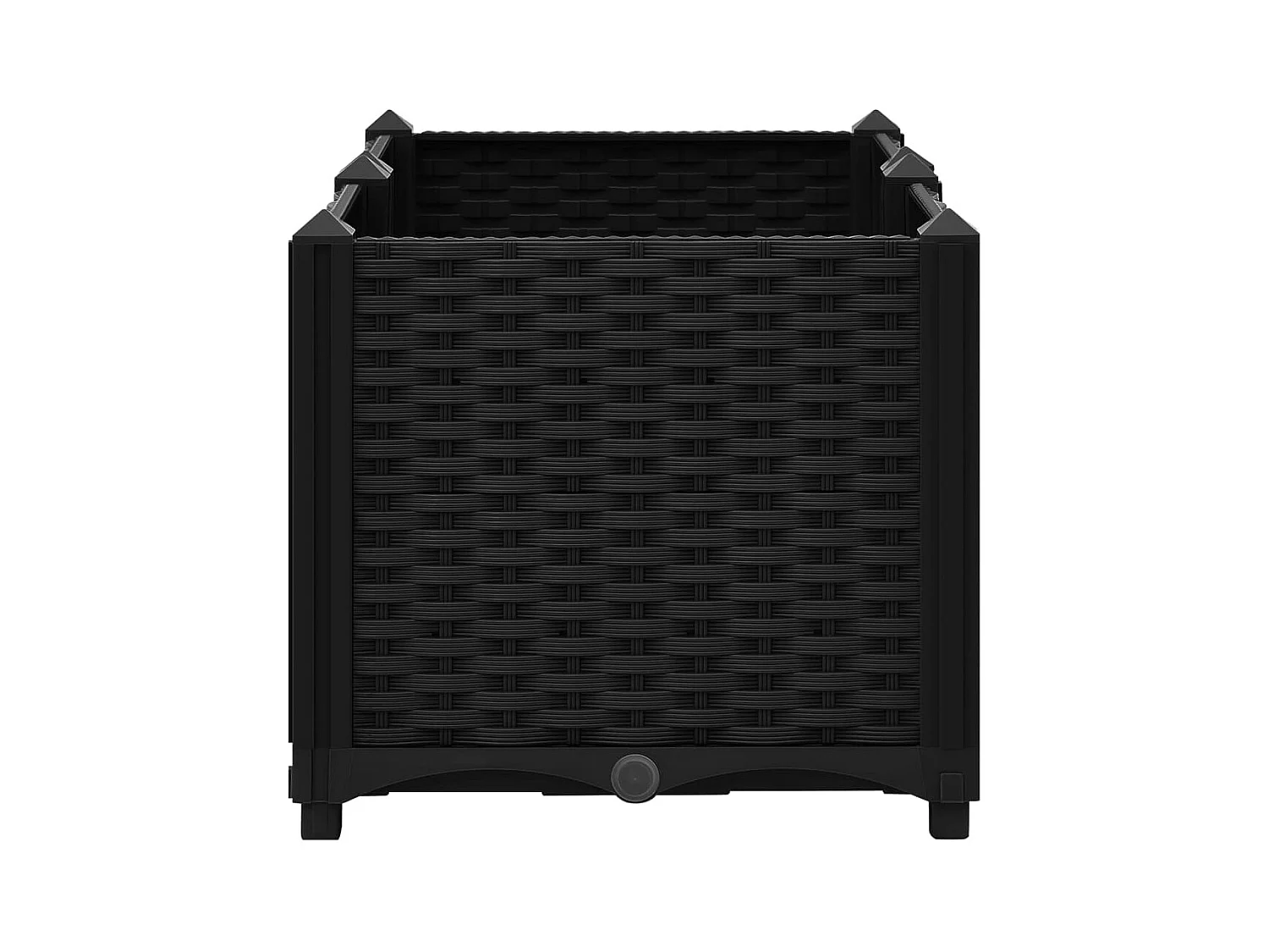 Jardinière lit surélevé plantes noire 80 x 40 x 38 cm 02_0000947