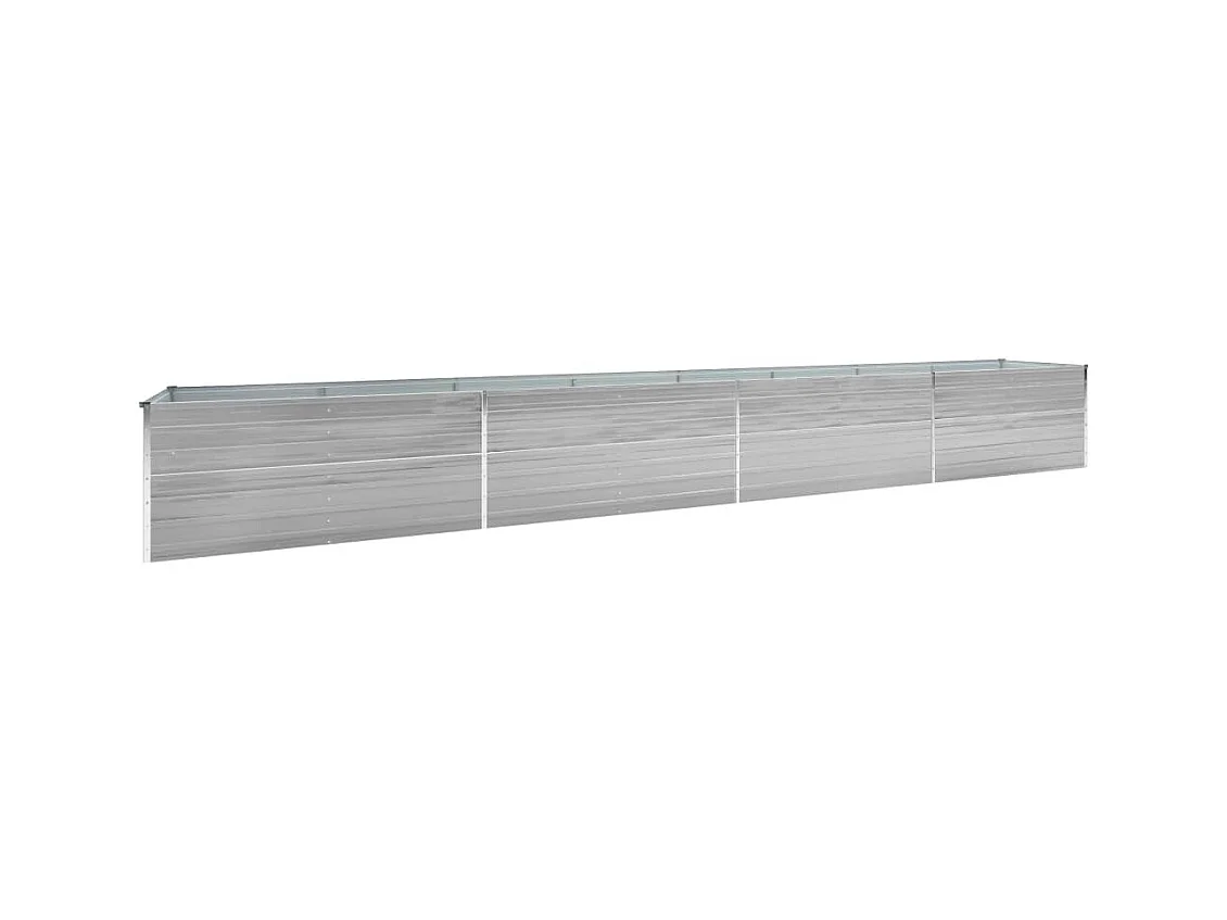 Jardinière lit surélevé plantes grise 600 x 80 x 45 cm 02_0001131