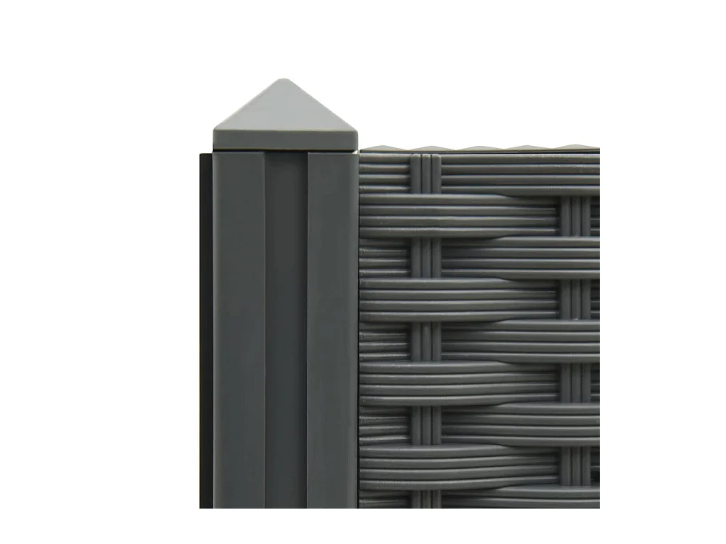 Macetero elevado plantas flores jardín 120 x 40 x 71 cm polipropileno gris oscuro 02_0000908