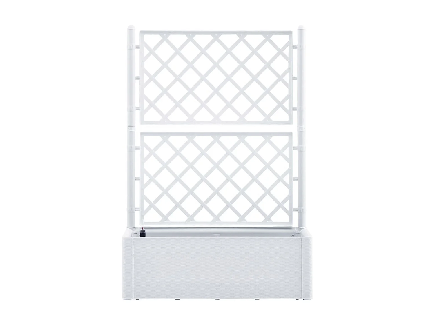 Jardinière lit surélevé plantes blanche 100 x 43 x 142 cm 02_0001204