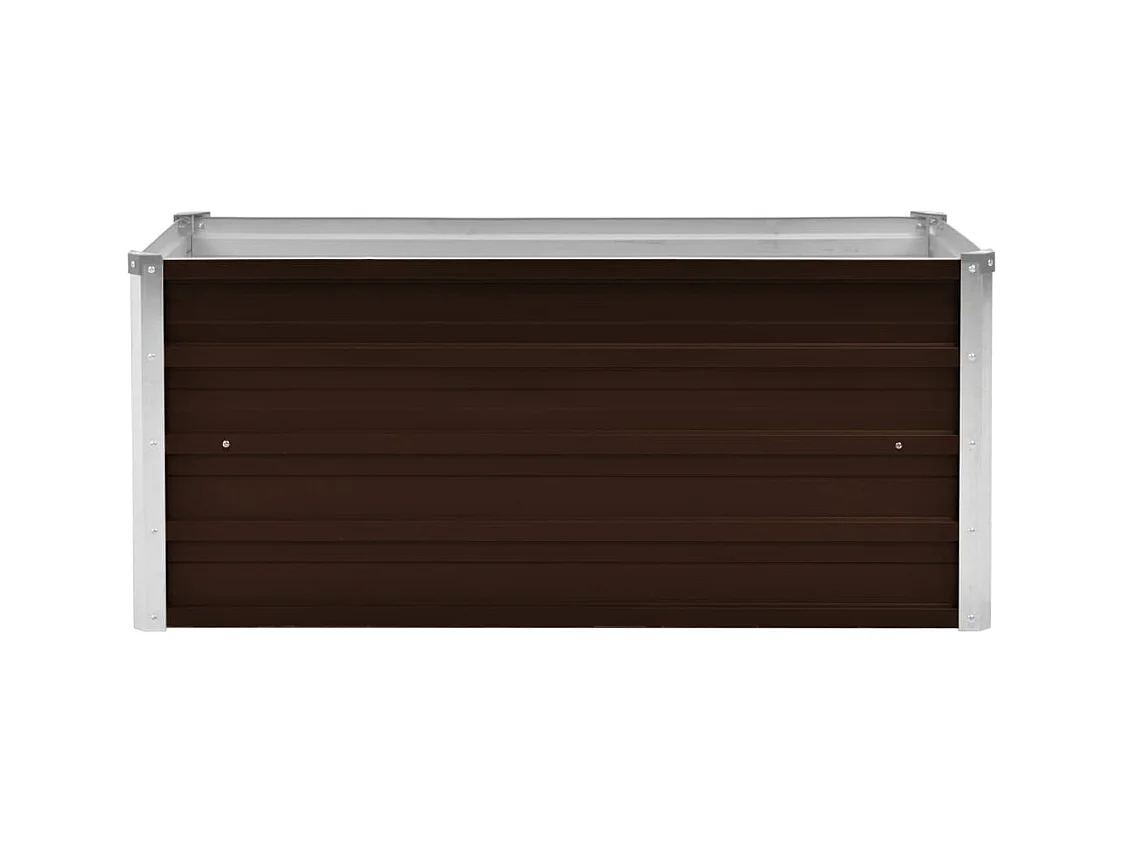Jardinière lit surélevé plantes marron 100 x 40 x 45 cm 02_0001213