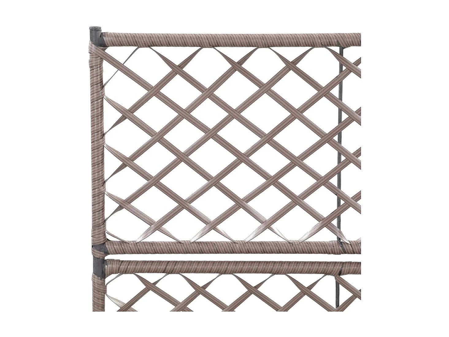 Jardinière lit surélevé plantes résine marron 58 x 30 x 107 cm 02_0001272