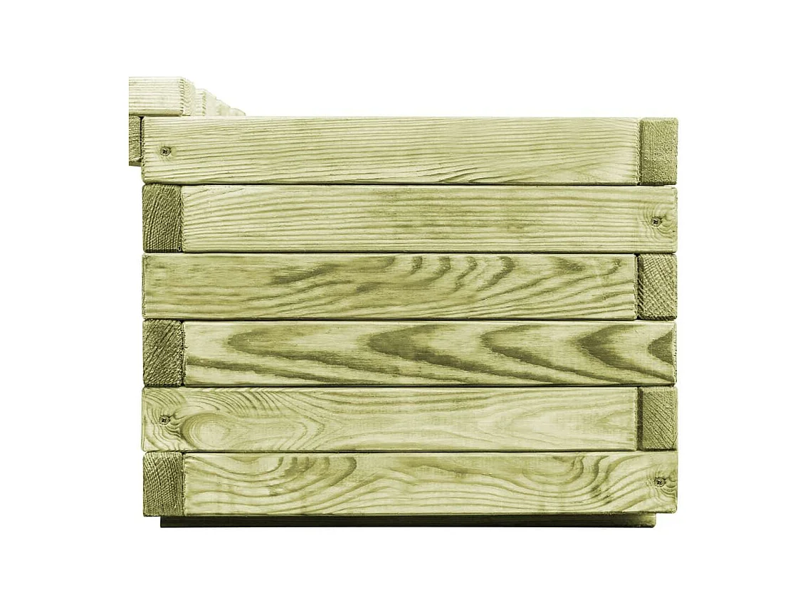 Banc de jardin à bois marron 196 x 196 x 36 cm 02_0001365