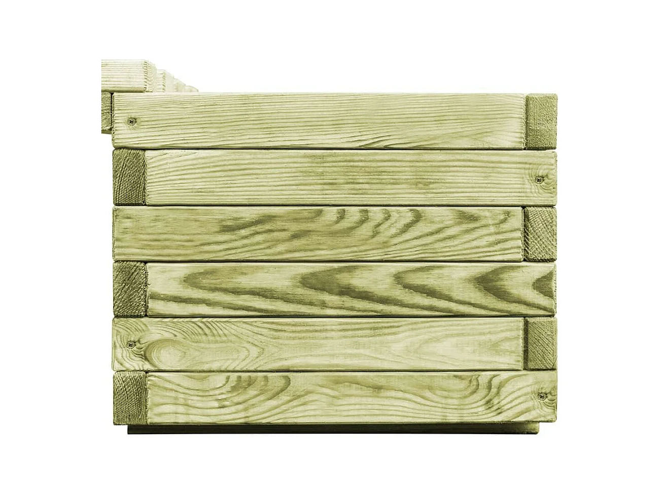 Banc de jardin à bois marron 196 x 196 x 36 cm 02_0001365