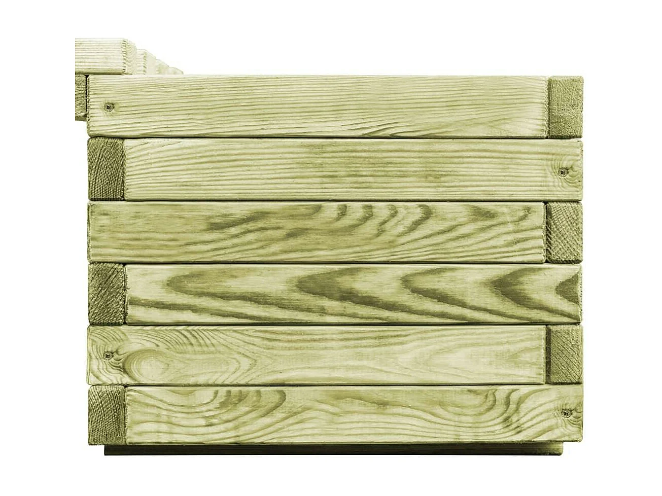 Banc de jardin à bois marron 196 x 196 x 36 cm 02_0001365