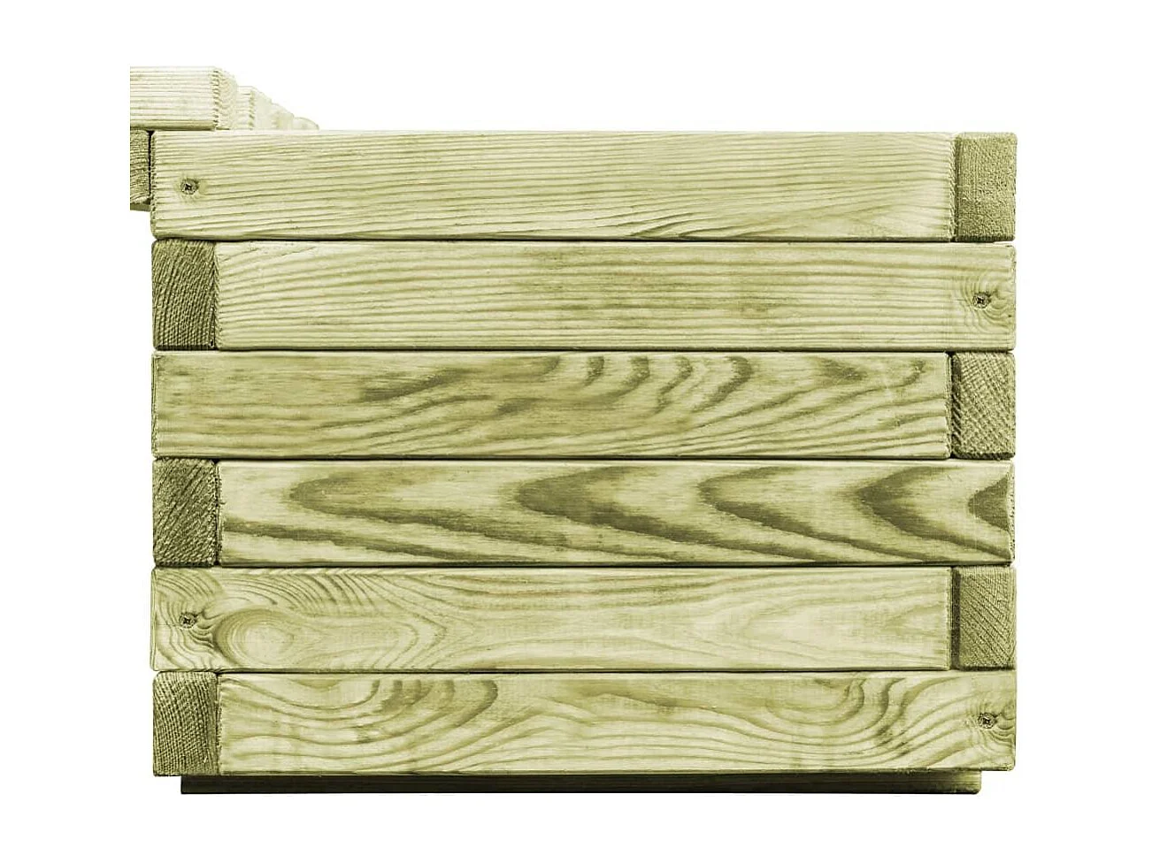 Banc de jardin à bois marron 196 x 196 x 36 cm 02_0001365