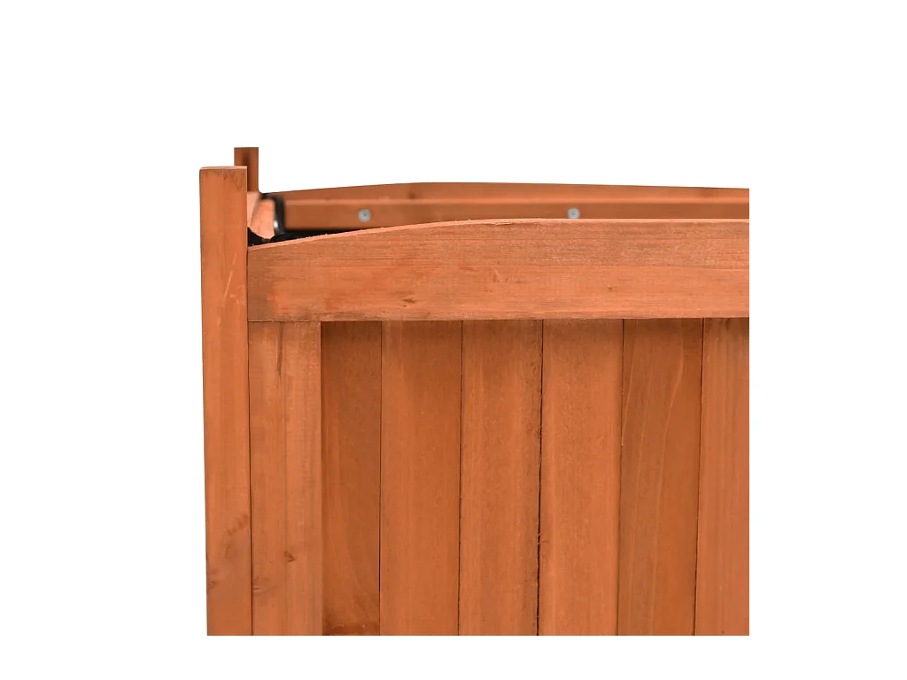 Lot de 2 jardinières bois marron 50 x 50 x 50 cm 02_0000887