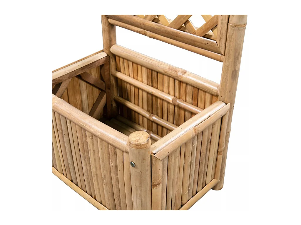 Jardinière lit surélevé plantes bambou marron 40 x 30 x 135 cm 02_0001165