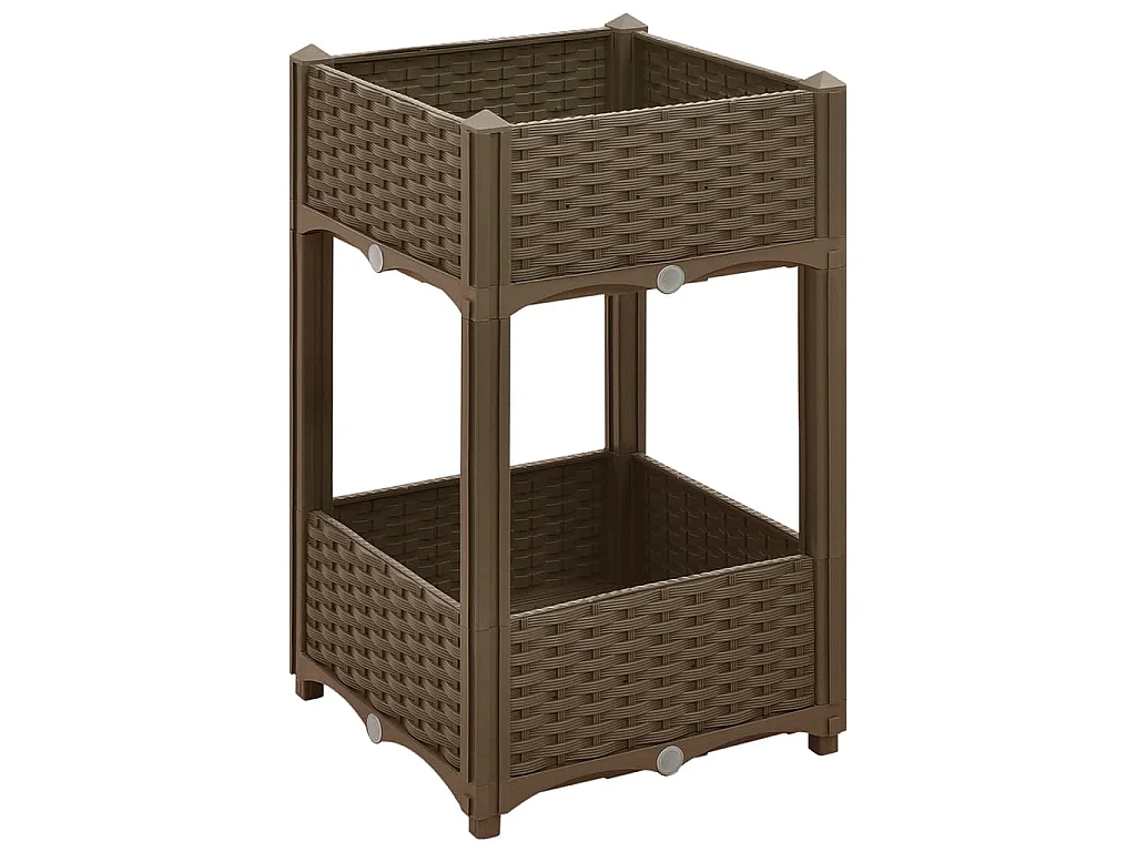 Jardinière lit surélevé plantes marron 40 x 40 x 71 cm 02_0000932