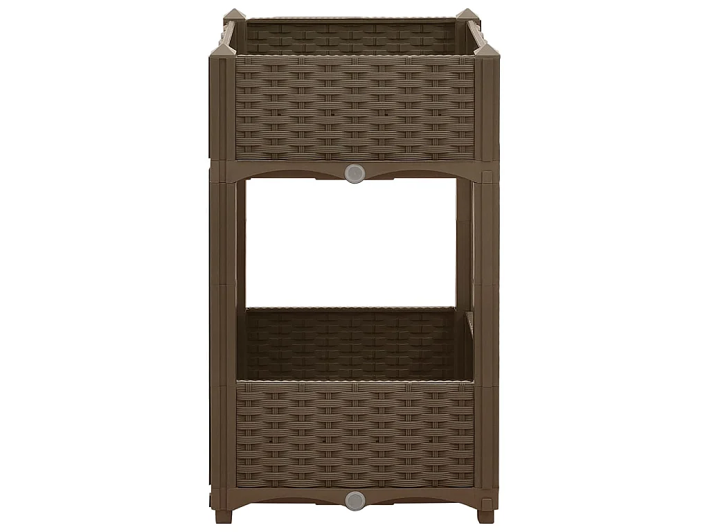 Jardinière lit surélevé plantes marron 40 x 40 x 71 cm 02_0000932