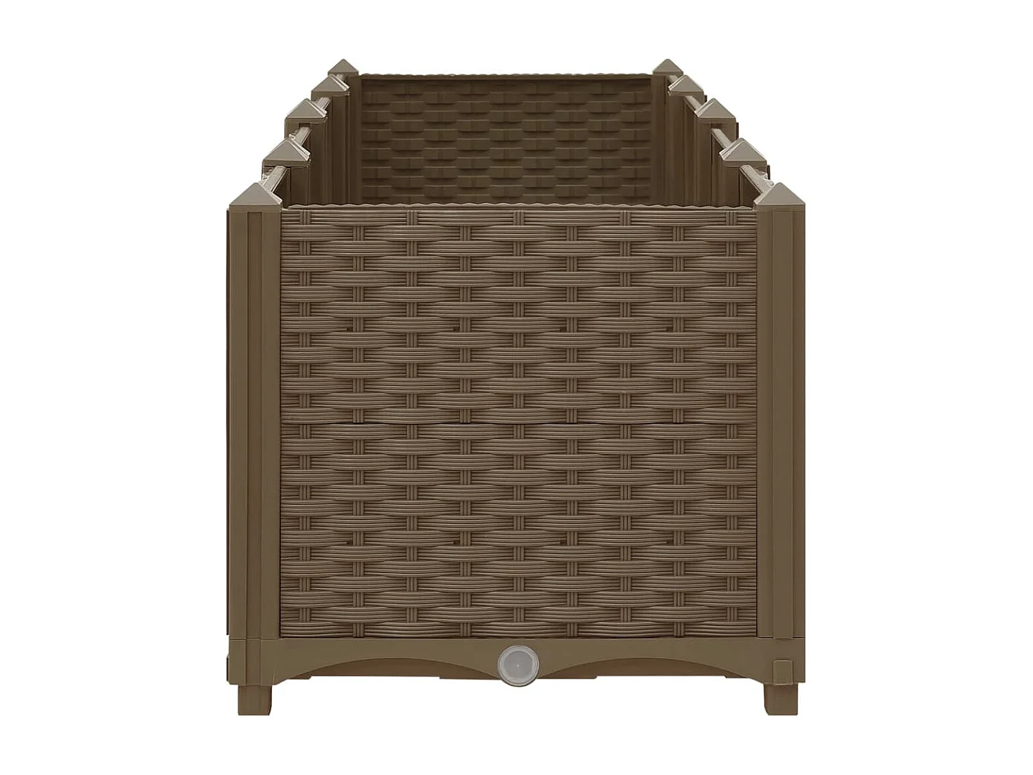 Jardinera arriate elevado plantas flores jardín 160 x 40 x 38 cm polipropileno 02_0000919