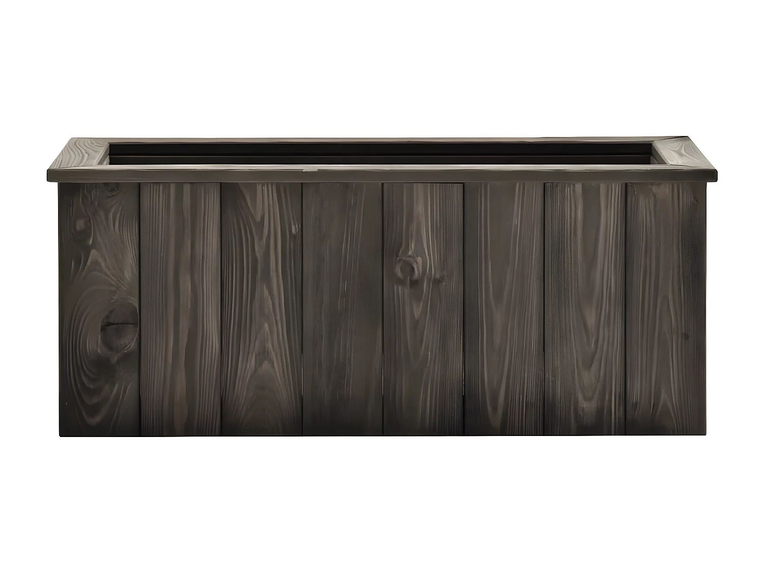 Jardinière lit surélevé plantes bois marron 74 x 32 x 30 cm 02_0001265