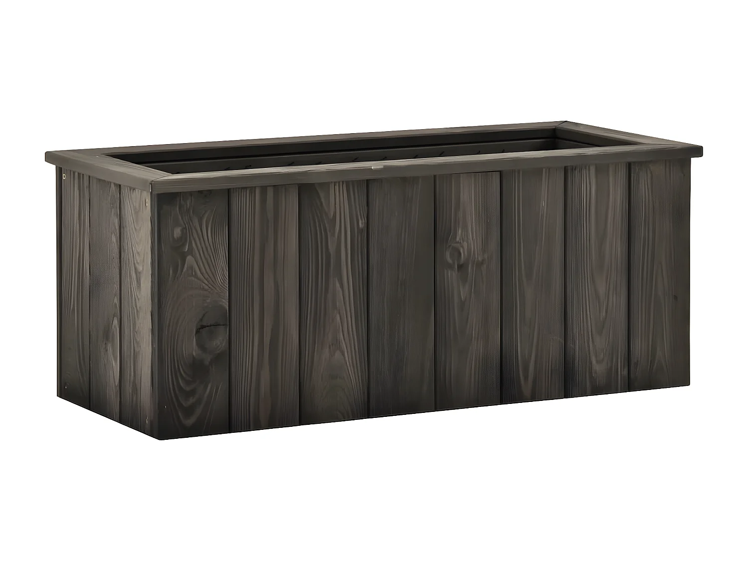 Jardinière lit surélevé plantes bois marron 74 x 32 x 30 cm 02_0001265